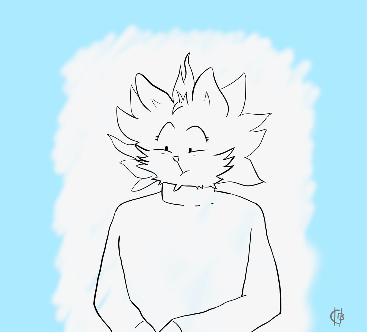 Cliff_Badger's tweet photo. I've never drawn a furry thing before but hey haha there's just no running from them. This is SamII #notafurry #digitalart #lineart #seriouslyimnotafurry #icantdraw https://t.co/OZbYtmMlqi
