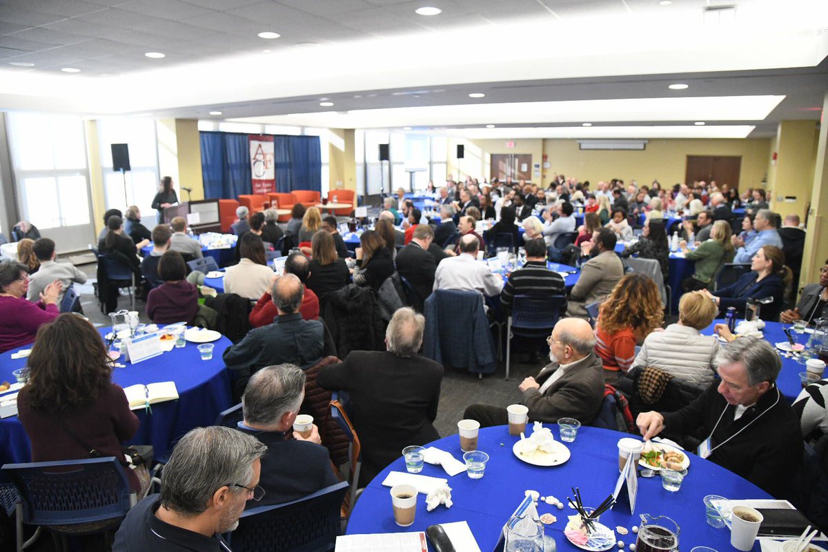 SylviaBurwell's tweet photo. At @AmericanU, we talk a lot about the scholar-teacher ideal. But how do we reach that ideal collectively, as a community?

Thankful for the thoughtful insights of our panelists and audience today at @AmericanU’s 30th Ann Ferren Conference. #AUAFC30 #AUCTRL https://t.co/A9CTc63fIv