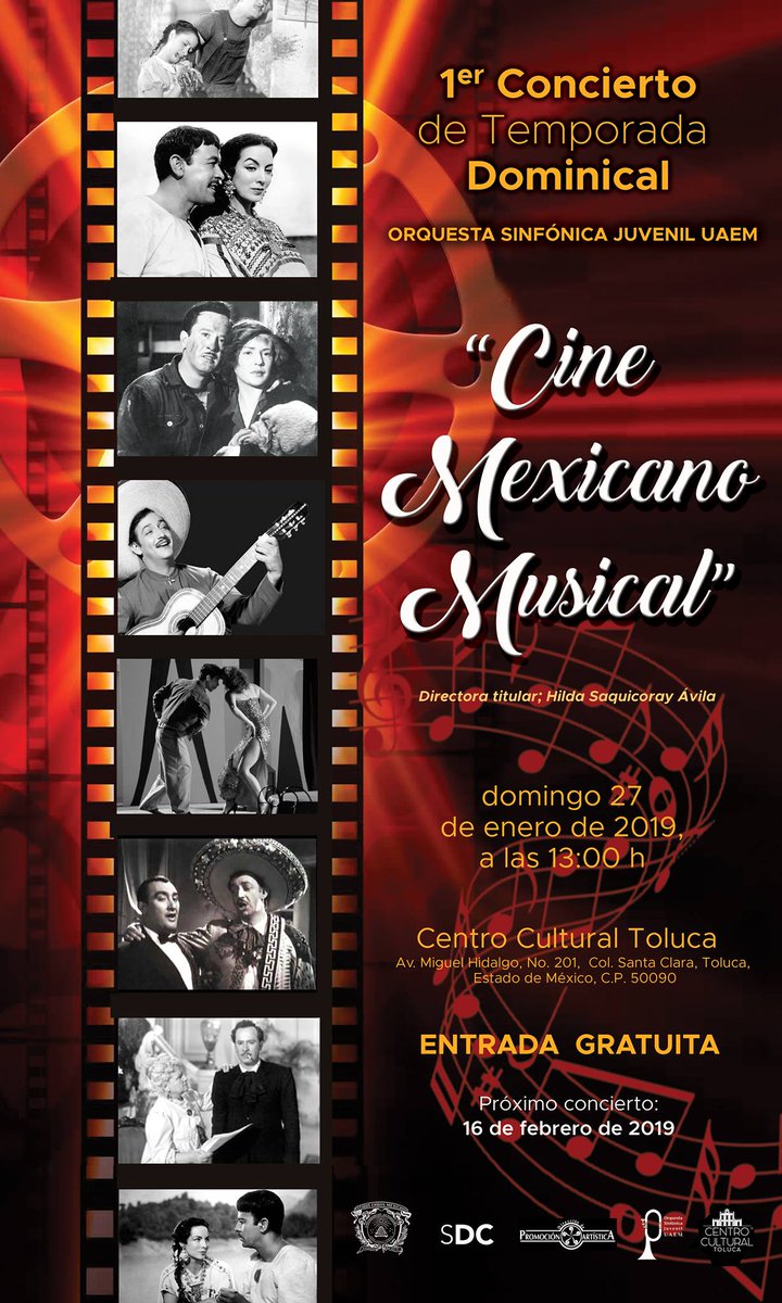 osjuaemex's tweet photo. Iniciando el año con trabajo arduo!💪La OSJUAEM tiene el placer de invitarles al inicio de su Temporada Dominical con un concierto que rememora la época del cine de oro mexicano(Dijeron que la edad de los héroes no volvería, pero aquí estamos)😬
#MiUniversidadEsIdentidad#UAEMex https://t.co/phDVYUBbd1
