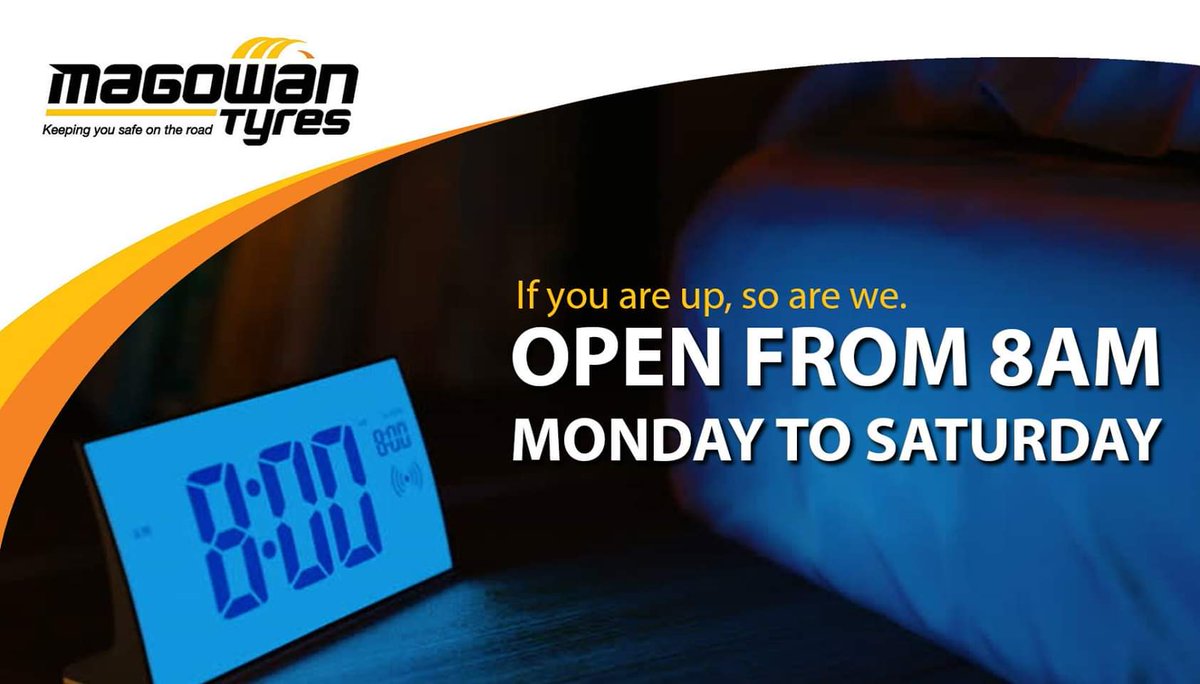 Magowan_Tyres's tweet photo. New opening time for our Carrickfergus branch. https://t.co/fd97SvnHeS