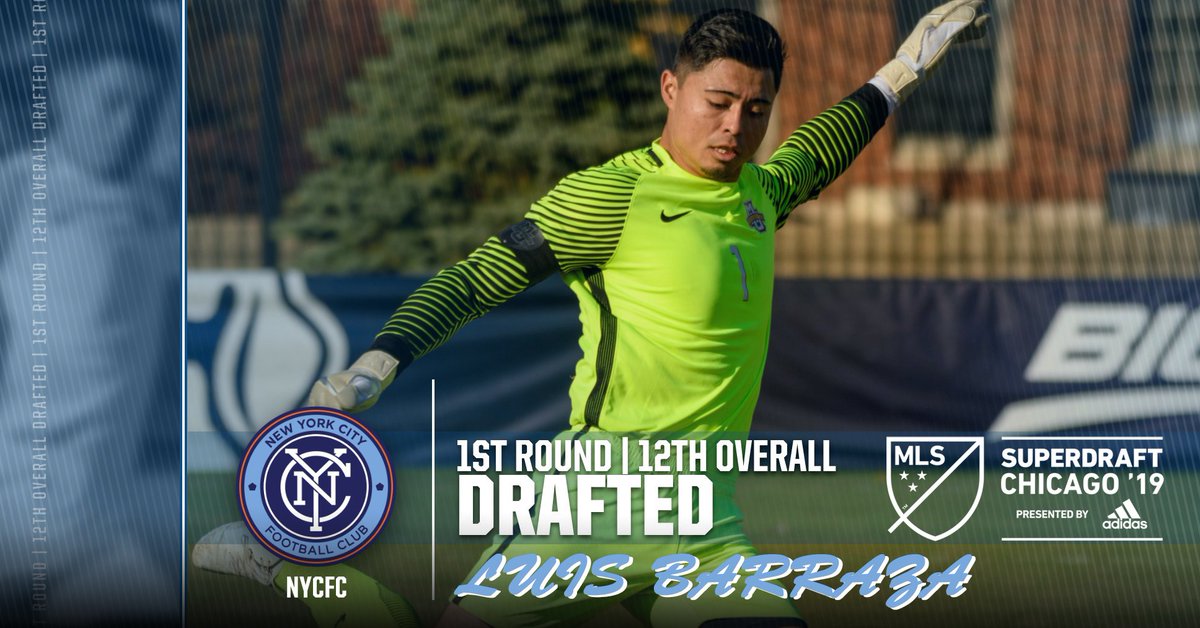 Congrats to <a href="/LuisBarrazaa/">Luis Barraza</a>, who becomes the highest <a href="/MLS/">Major League Soccer</a> #SuperDraft selection in #MarquetteSoccer program history. He heads to @NYCFC as the 12th overall pick in the first round. #WeAreMarquette