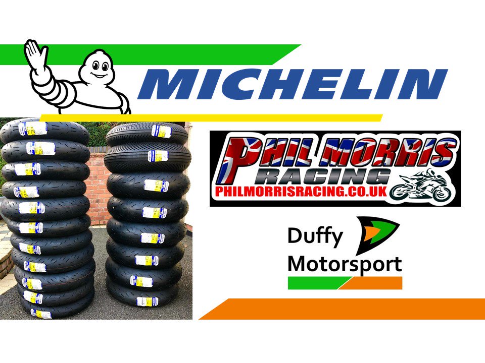 <a href="/philmorrisrace/">Phil Morris</a> and <a href="/Michelin_Sport/">Michelin Motorsport</a> are suppling Duffy Motorsport tyres for 2019. Michelin supply the FIM MotoE cup so they make a great choice for our electric racing.