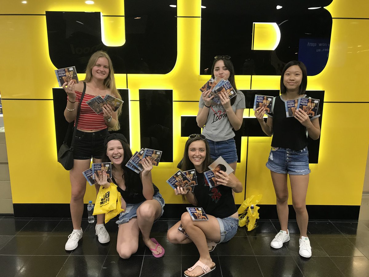 camilas_aussie's tweet photo. it's been a year since we did our buyout and all the staff were so confused but i took this iconic photo sksksks https://t.co/owFpwYO42x