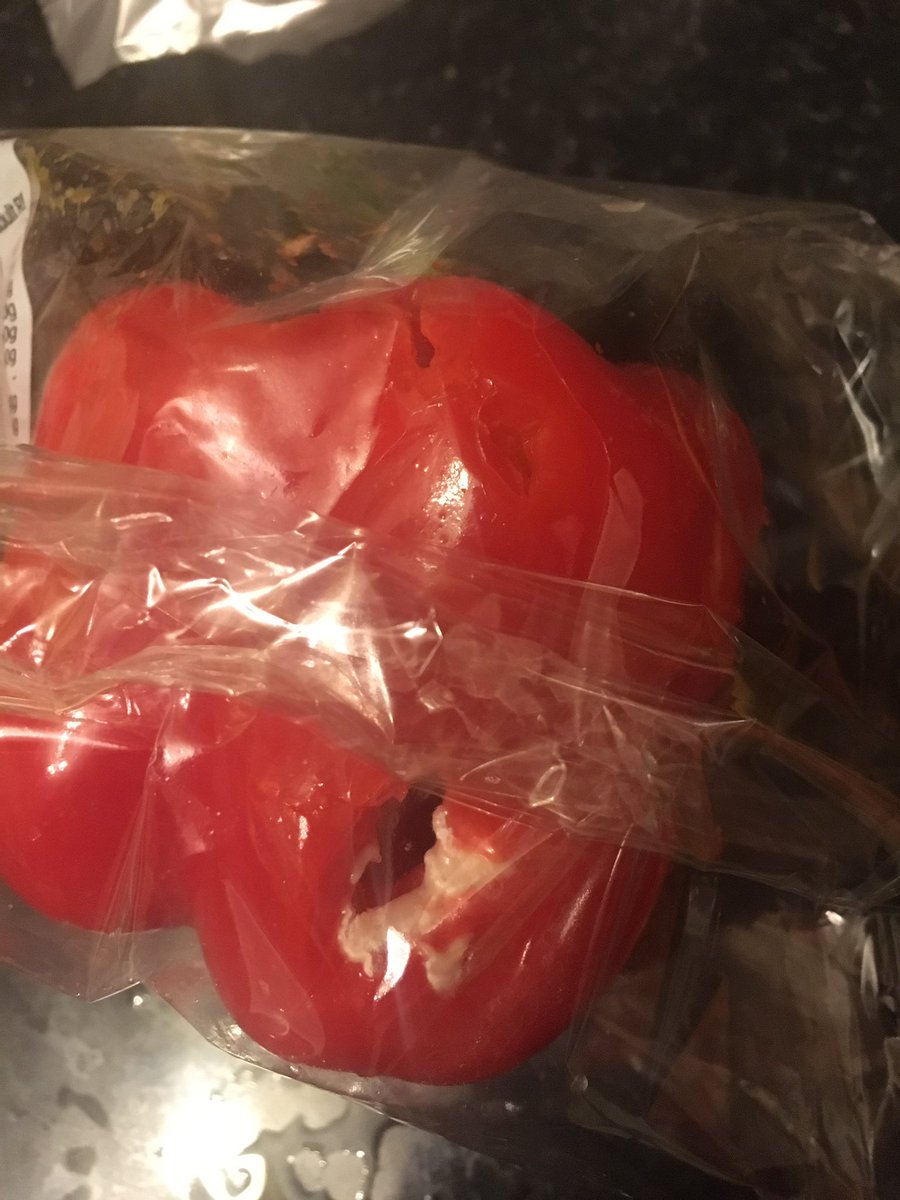 Claire_732's tweet photo. @sainsburys wonder what’s been burrowing through this...not putting this in my dinner 🤢 https://t.co/uWdiGFuGPi