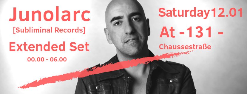 Come by and dance with me in Berlin. I´m playing this Saturday 12th January at Club @chausseestrasse131 an Extended Set.
My playtime is from 00.00 till 6.00.
Come early :) 
Opening: 21.00- 6.00
Chausseestraße 131 , Berlin Mitte