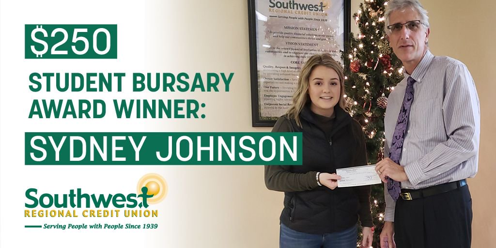 MoneyGuyCU's tweet photo. Congratulations to our three student bursary winners- Diego, Kadin and Sydney! Special thanks to all the students who applied. We wish you all the best with your continuing education! #swcu https://t.co/gNgFs443Nz