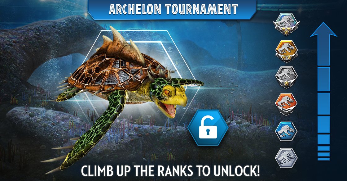 Jurassic World The Game Complete This Weekend S Tournament In The Dominator League To Unlock The Archelon T Co B4qx2uqlfb