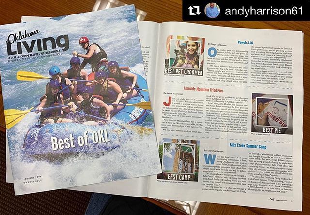 OKBaptistYouth's tweet image. Check this out! This is great! #okyouthmin #youthcamp
・・・
#Repost @andyharrison61
・・・
So privileged to see that the readers of Oklahoma Living voted Falls Creek “Best Camp” in the January 2019 edition of their magazine. #honored #fallscreek #bgco… bit.ly/2FrqRRZ