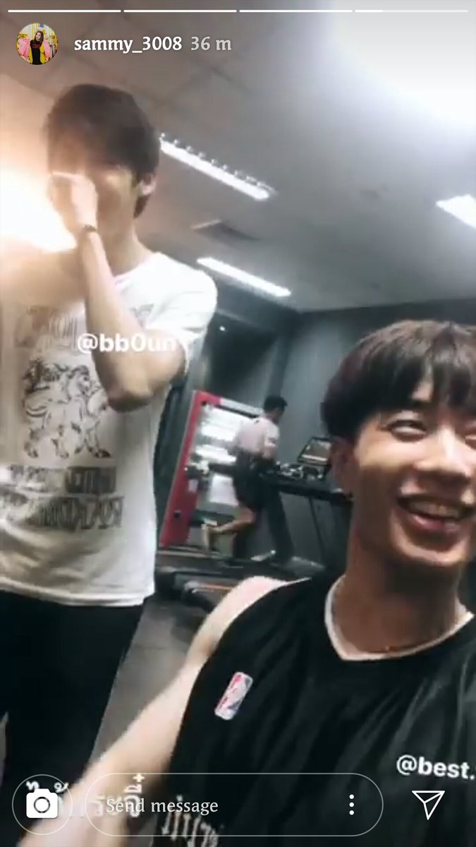 kim_jayra's tweet photo. These 3 gym buddies is at it again.. 😂 
#BestSammy and #bb0un ♡♡ https://t.co/zV2tJ4oc2b