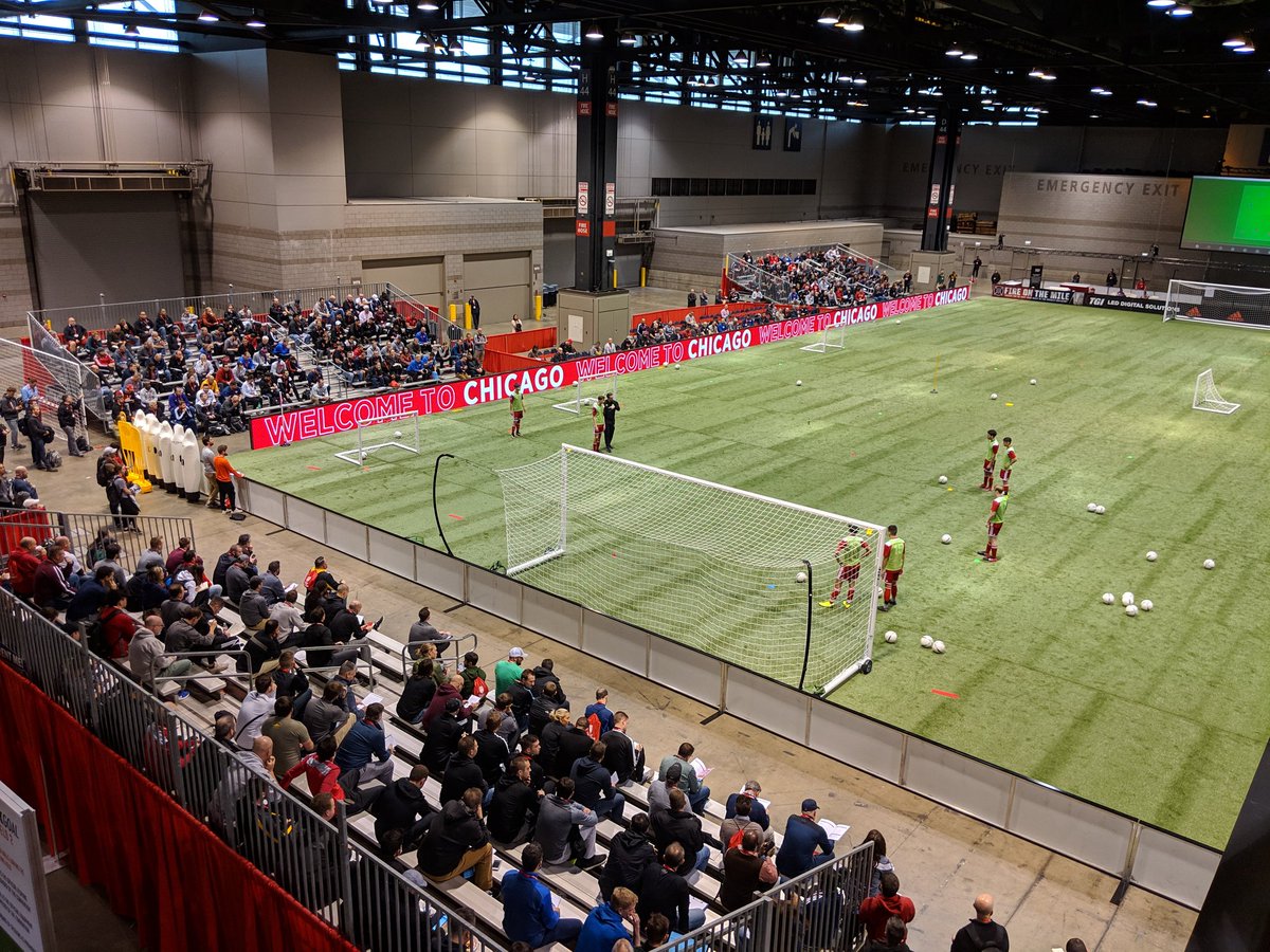 GBSWsoccer's tweet photo. Down in Chicago at the National Soccer Coaches Association. Looking to learn a great deal to bring back to the Trojans.
Including a session that probably applies most to the boys team...
#OurCircus https://t.co/UVe4DKILKp