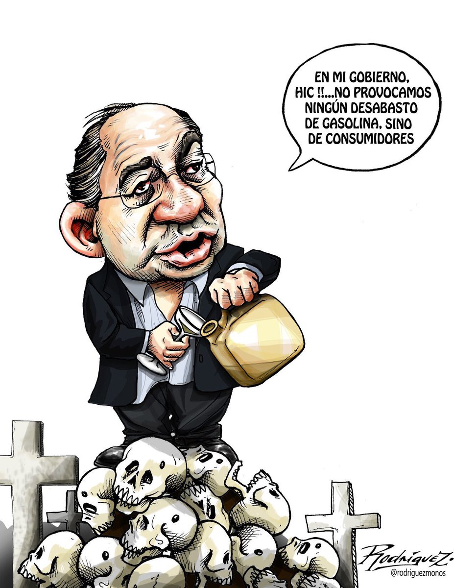 jenarovillamil's tweet photo. Calderón, el gran “estratega”... de la muerte. Genial cartón de @rodriguezmonos https://t.co/cf8o5oRCNp