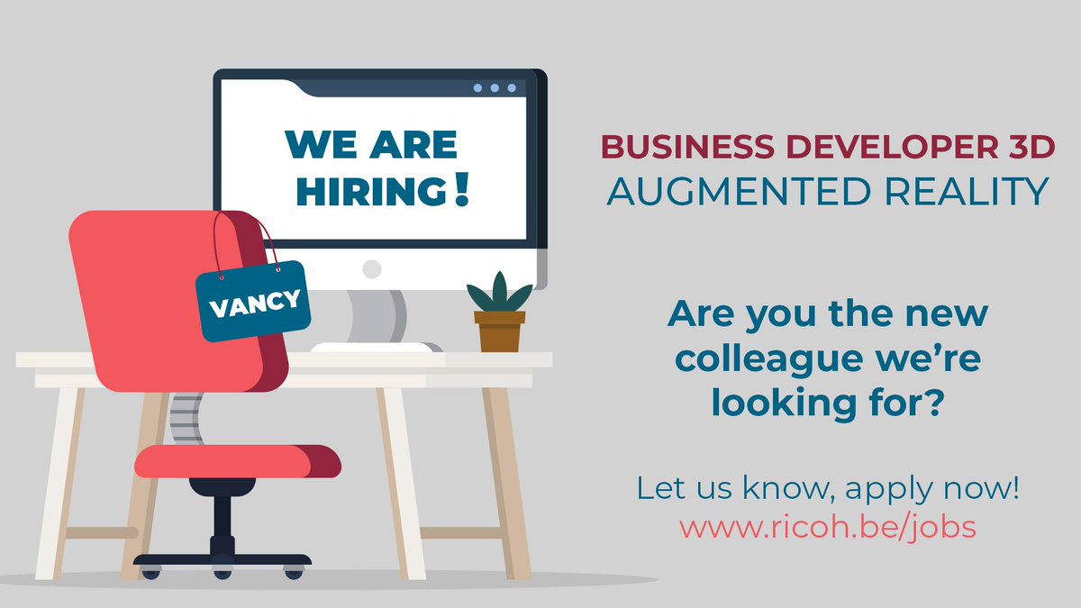 💼 JOB 💼 Dans le cadre de la création d’un nouveau département de #RealiteVirtuelle, nous sommes à la recherche d’un #BusinessDeveloper #3D. Nous savons que la personne qu'il nous faut se cache parmi vous 🧐 Manifestez-vous ! ⬇️ goo.gl/NacYtA