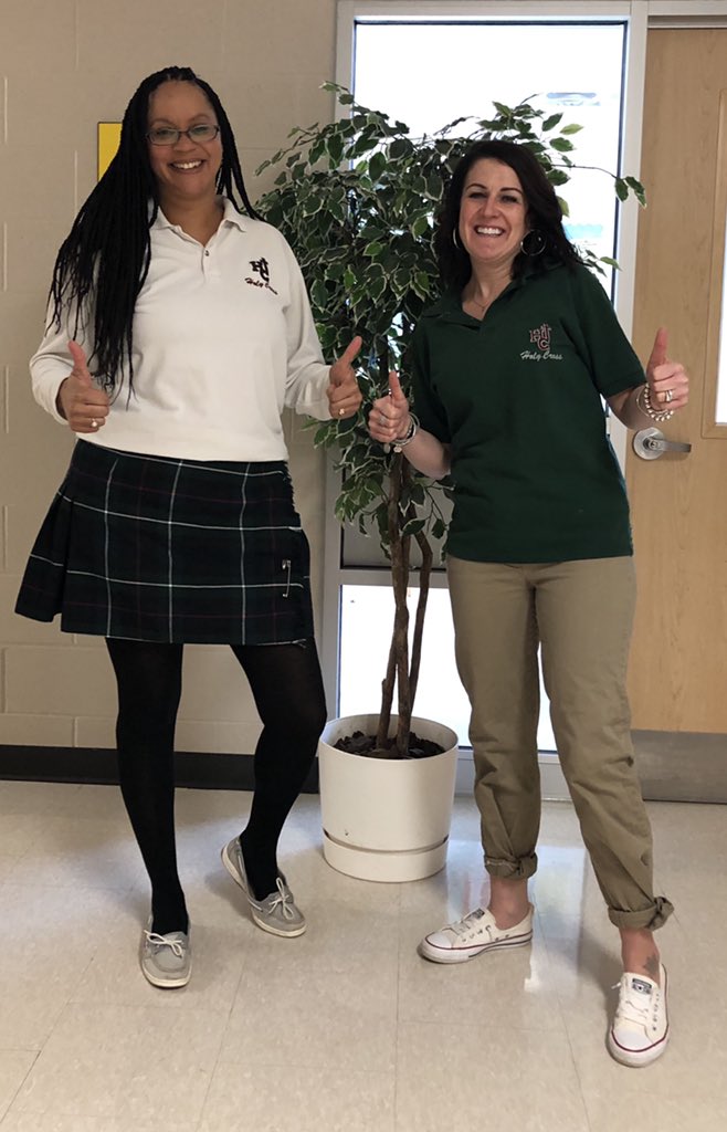 Holy Cross VP’s dressed as students for Terry Fox iniative - love what we do! <a href="/HolyCrossPTBO/">Holy Cross CSS</a> <a href="/AdminNan/">Nanzala Hopson</a> #PVNCserves #PVNCleads