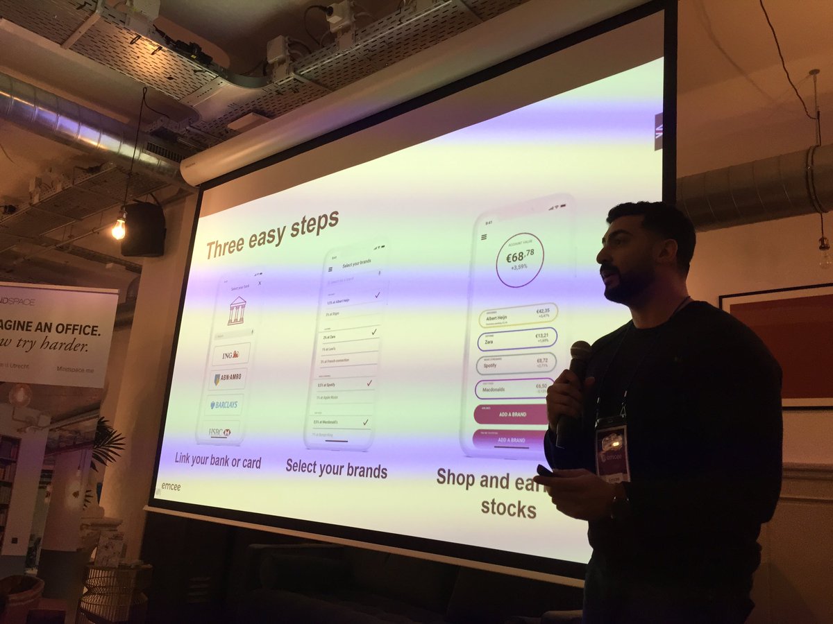 .<a href="/EMCEE_Invest/">Emcee Invest</a> CEO <a href="/Asady88/">Arash Asady</a> explaining how they reward consumers when they shop by giving them bits of stock turning customers into loyal shareholders <a href="/sbcfintechcyber/">@sbcFinTechCyber</a> <a href="/HollandFinTech/">Holland FinTech</a>