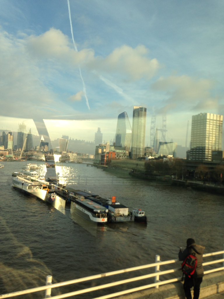 KCEmployability's tweet photo. London looking wonderful as always today from the top of a bus. If you're a commuter through Waterloo let that train go so you don't miss the #photoexhibition upstairs #workingreally #planningourconference #22March @KCupdate https://t.co/Ew9rAAgQyL