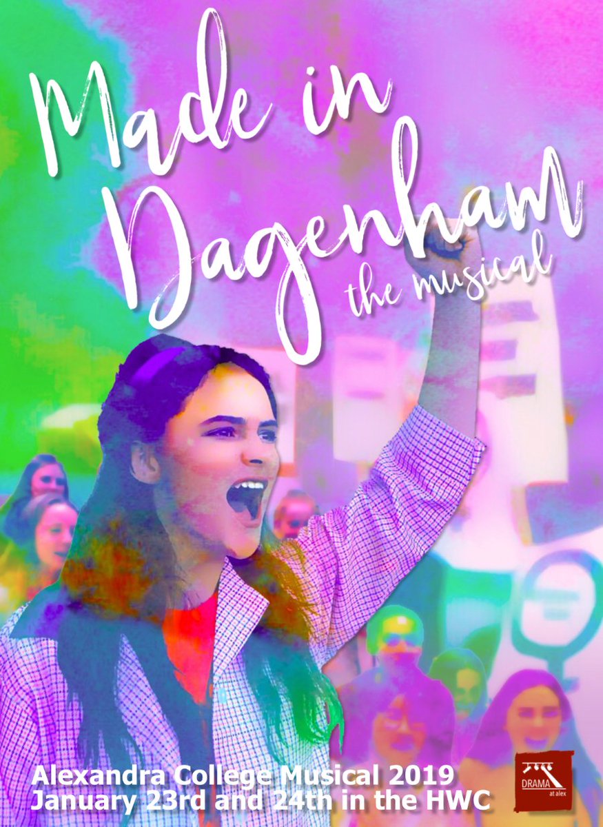 alexcollege's tweet photo. Our Transition Year musical ‘Made in Dagenham' by Richard Bean will take place on the 23rd and 24th of January 2019 in the Henrietta White Centre in Alexandra College at 7.30pm. TICKETS AVAILABLE AT THE DOOR #musical #madeindagenham #alexandracollege
FB: https://t.co/K4AH78qiQt https://t.co/sO2aSEalmy