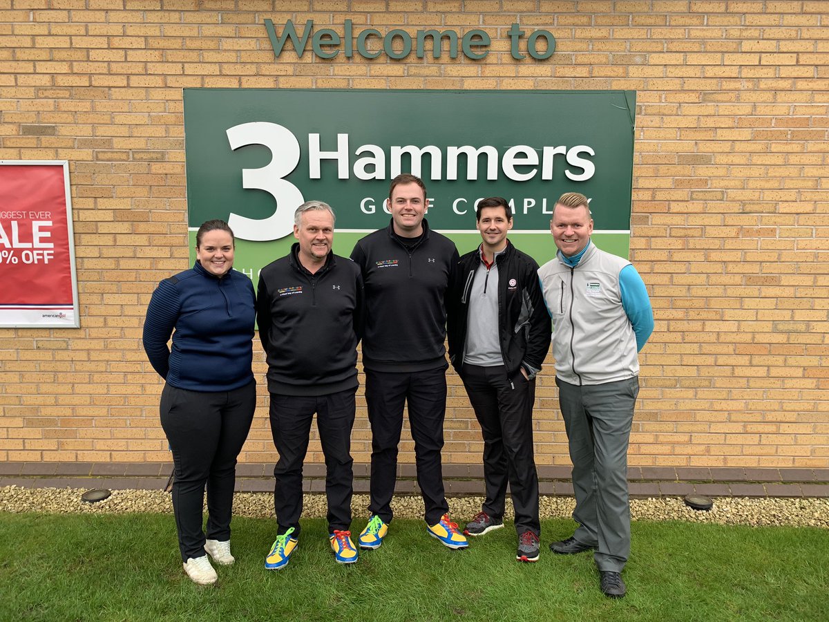 staffsgolf's tweet photo. Great to sit down with Kev and John from @ColourPathGolf and @robbluckgolf and @livraybould from @3hammersgolf to discuss this incredibly effective coaching approach to understand club swing path which #colourpath provides. https://t.co/ToUHISa3Je