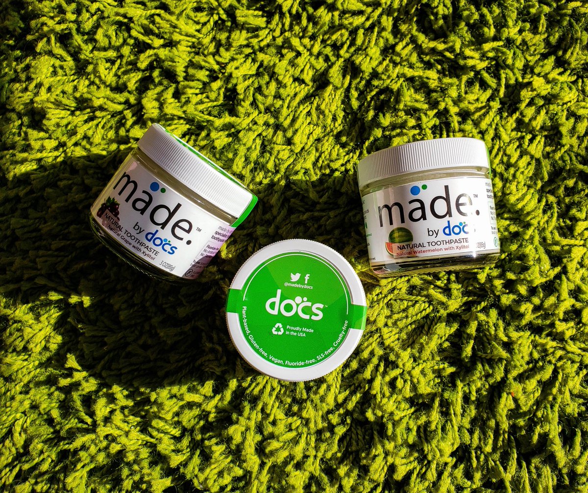 madebydocs's tweet photo. Make green part of your daily routine with our natural toothpaste. #MadeByDocs #beauty #love #flouridefree #dental https://t.co/dEs1MHorIw