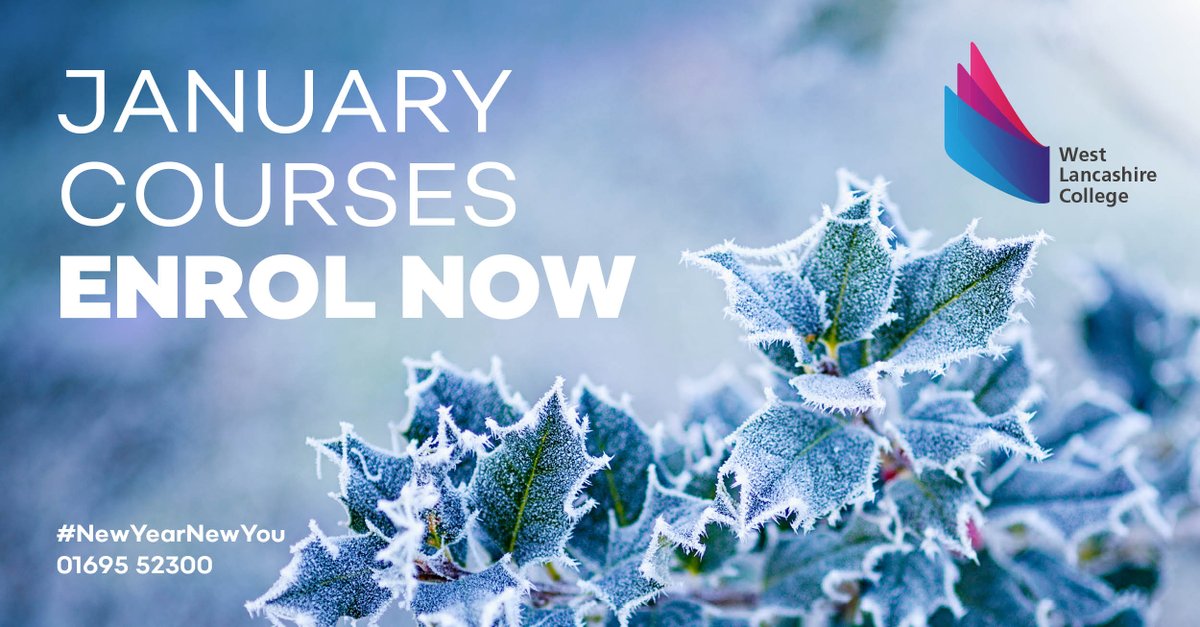 Looking for a new challenge?

#JanuaryCourses

westlancs.ac.uk

Enrol now! 01695 52300