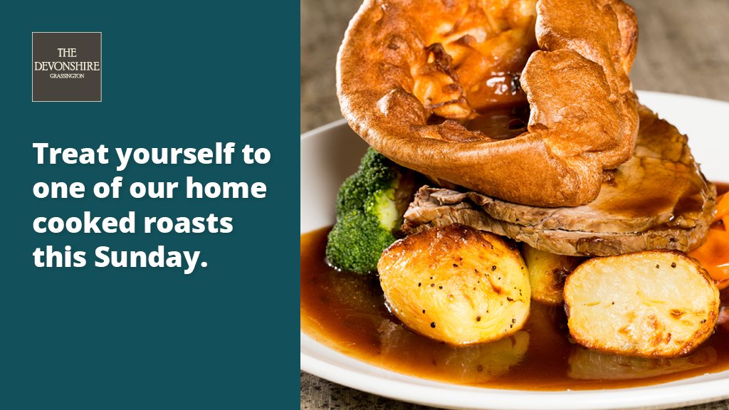 Dev_Grassington's tweet photo. Don't want to cook this #Weekend? Why not treat your family to one of our #HomeCooked roasts this Sunday, served with all the trimmings. Book a table with us now https://t.co/rpx4eV40jq https://t.co/BEjK2ItjXG