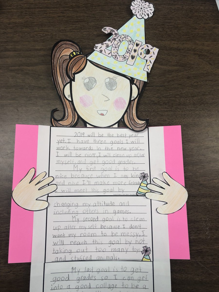 MrsSylvester3's tweet photo. Setting goals for 2019 in 3S! My class absolutely loved this writing activity! #NewYearsResolutions2019 @_RamsRock https://t.co/5X1Gzcjo9n