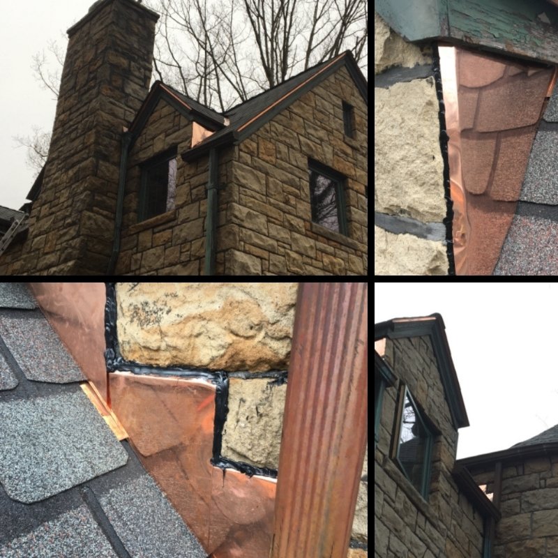 BurnsScalo's tweet image. What a stunning home and gorgeous flashing! Copper flashing is extremely durable, long lasting, could add value to the resale of your house, and stunning to look at!! 💪🏠😍 #pittsburghroofers #inyourneighborhood #copperflashing