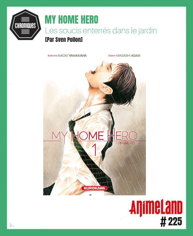 Animeland_mag's tweet photo. Sortie hier de My Home Hero chez @KuroTweet  , premier tome d’une série qui promet énormément ! C’est Sven Pollon qui en parle le mieux dans #AL225

Retrouvez notre dernier numéro : https://t.co/2PhEKU0fm2 https://t.co/J2Nbblp0gg