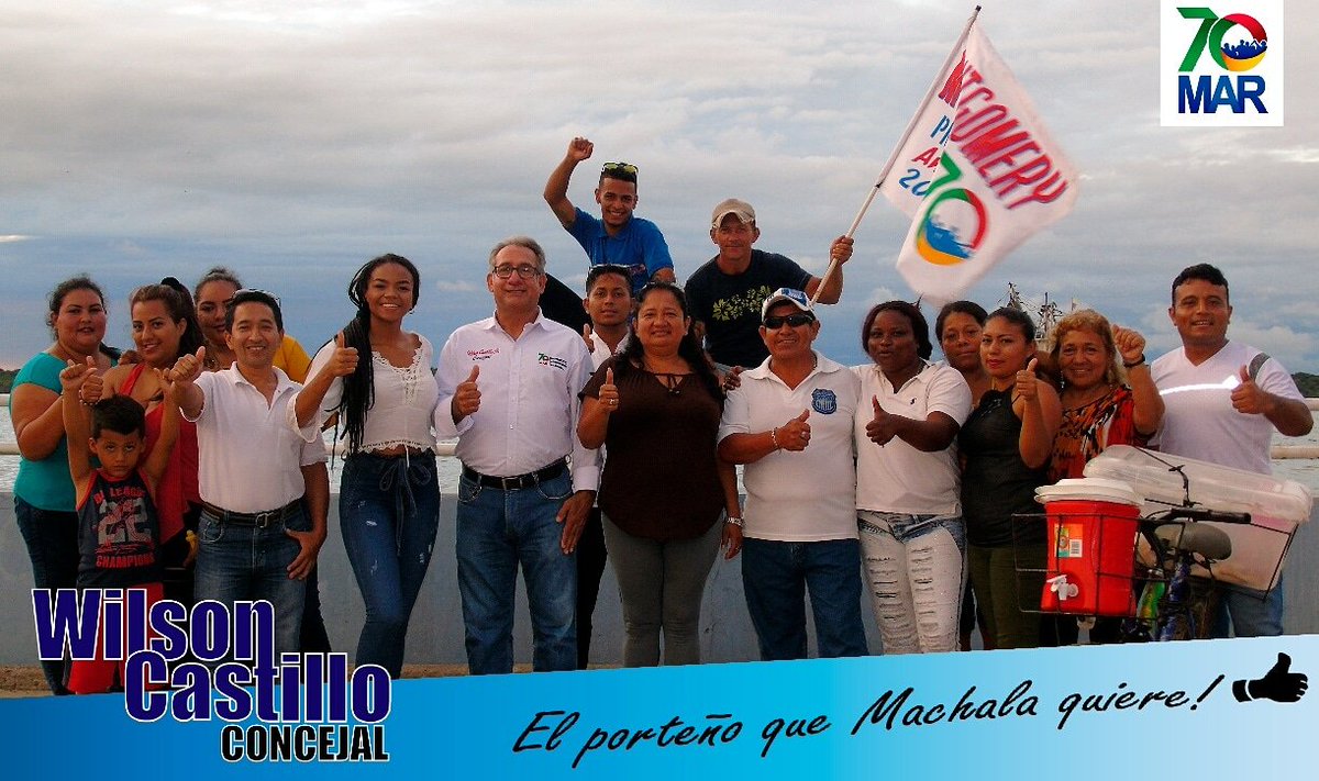 Con el apoyo de todos ustedes, juntos cambiaremos Machala

#MontgomerySánchezPrefecto
#JoseRosadoAlcalde
#WilsonCastilloConcejal