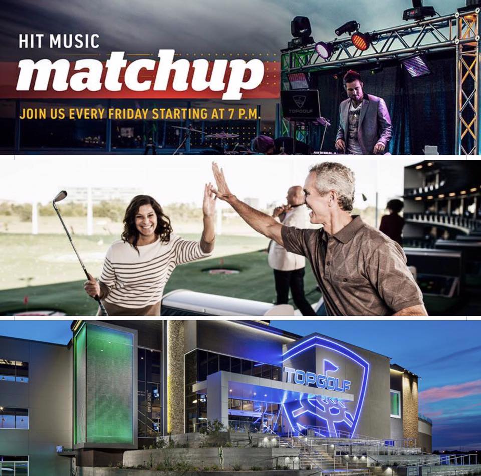 DJNorthStar's tweet photo. Hit Music Matchup | Music Starts at 7 p.m.
A new spin on Friday Nights at Topgolf, where you are in control of the playlist.
Every week, our live DJ will battle it out between 2 musical themes and you can request your favorite tracks from the themes all night long. @TheRadioDJs https://t.co/Qx1886N1nd