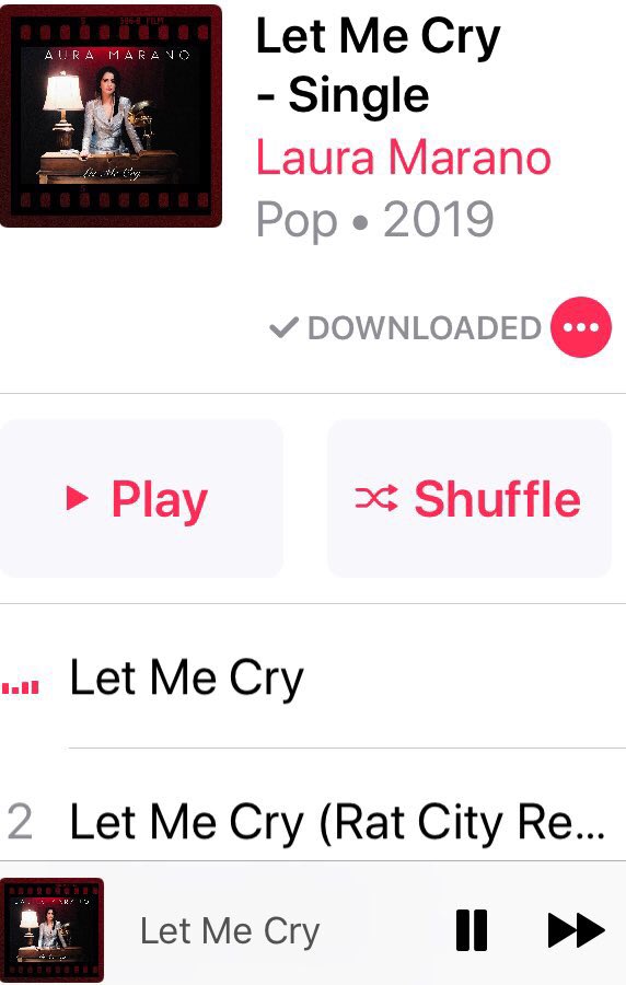 letmecrymarano's tweet photo. @lauramarano #LetMeCry is a masterpiece. This song is incredible and you have the most beautiful voice. I am very proud of you and I love you!!  💕 https://t.co/VxNBgc5pEg