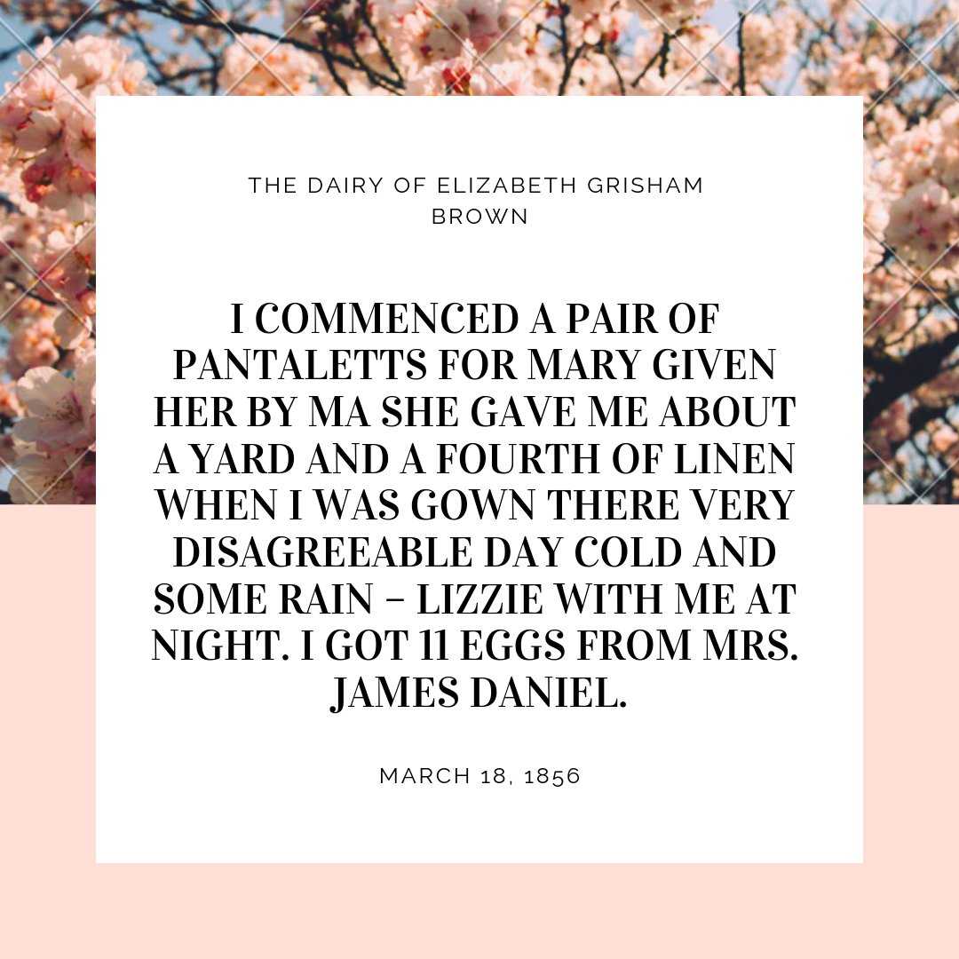 GA_OGM's tweet photo. March is #WomensHistoryMonth and to celebrate we are highlighting entries from Mrs. Elizabeth Grisham Brown's dairy. Elizabeth served as first lady of Georgia from 1857-1865 and was married to Governor Joseph E. Brown. https://t.co/rNju8ZI3pe