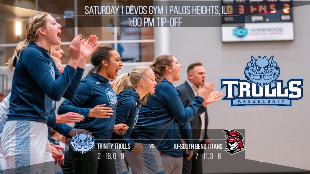 TrollsWBball's tweet photo. Another CCAC matchup tomorrow in the DeVos! Trolls take on IU South Bend. Come early for TrollNation Tailgating at noon! Tip-off is 1:00pm for the game. #WeAreTrolls #YesFace https://t.co/MOAjVJ7OZ6