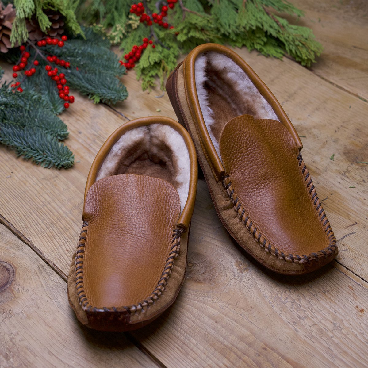 JPeterman's tweet photo. Milk Bottle In Hand. If you’re going to shuffle around the manor, you’ll need the right pair of Moccasin Slippers (No. 5687). They’re shearling-lined for exceptional comfort and indoor lounging, yet sturdy enough for outdoor use. Get them (on sale) here: https://t.co/TxnAPMEZ36 https://t.co/hM4SefmPRl