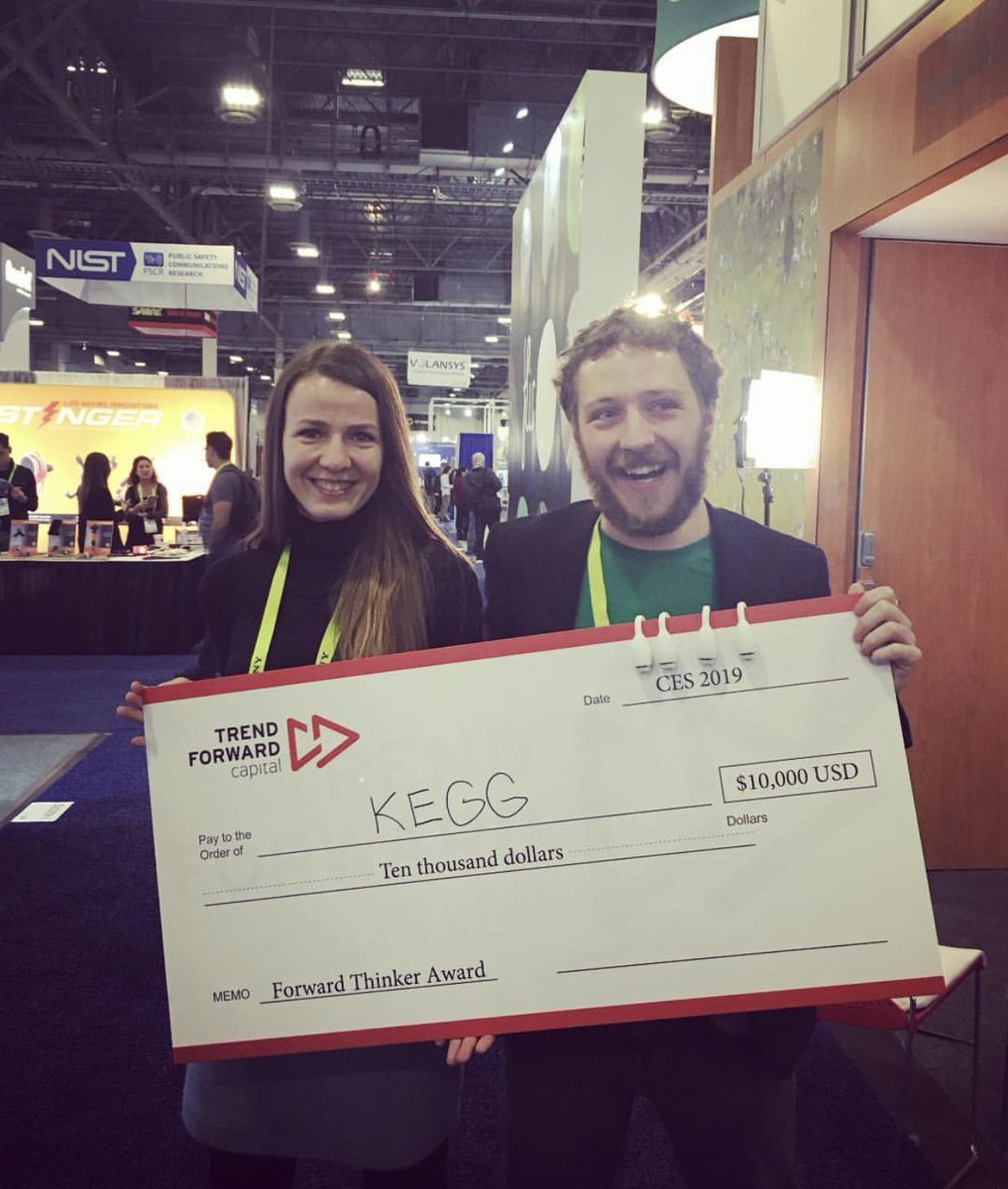 tomryanavl's tweet photo. Proud of @kegg_tech, one of the companies that we work with at Start100. They just won the Forward Thinker Award at CES 2019! Way to go guys! #femtech #fertility #innovation #CES2019 https://t.co/ZijOjza1AH