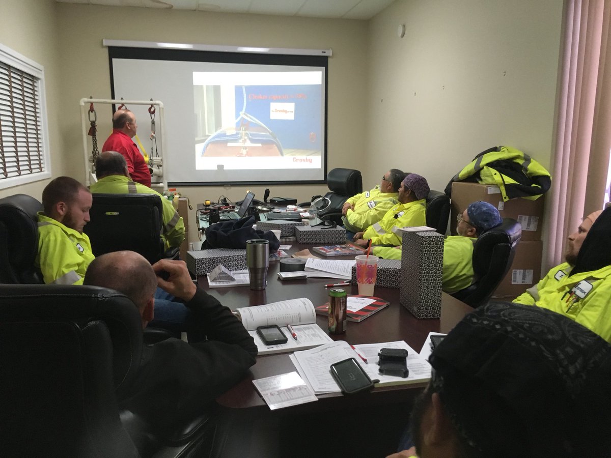Crosby rigging classes are being held on site to close Safety Week 2019 at Brooksville Cement Plant! #Cemexsafetyweek