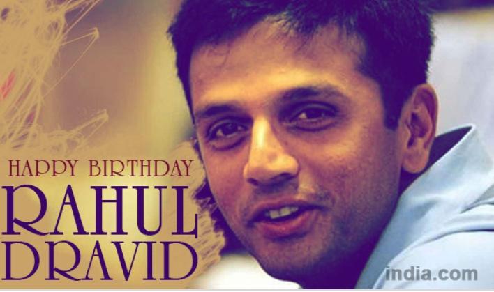 Happy birthday great wall of india rahul dravid sir 