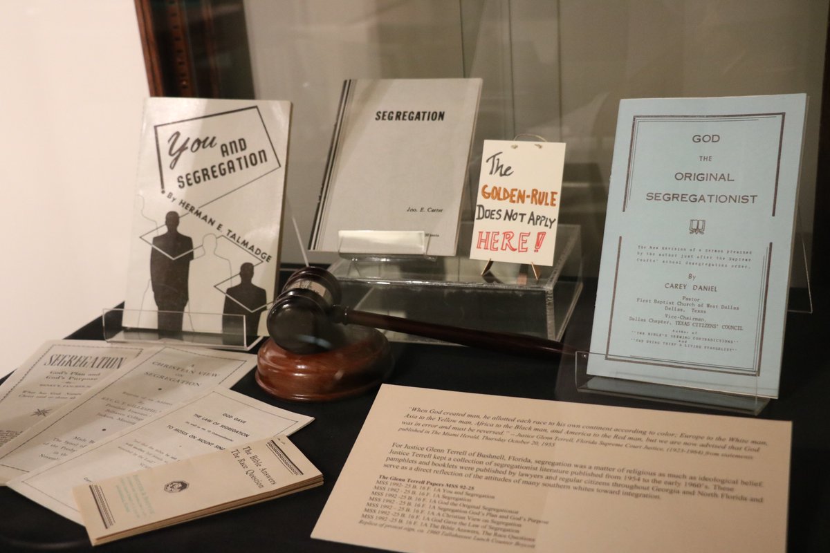 FSUMLKWeek's tweet image. FSU&apos;s Claude Pepper Center display &quot;What They Fought: Resistance to Integration and the Path to the Tallahassee Bus Boycott&quot; exhibit focused on the Tallahassee Bus Boycott of 1956. Activists included Reverend C.K. Steele, Daniel Speed and Governor LeRoy Collins. #FSUMLKWeek