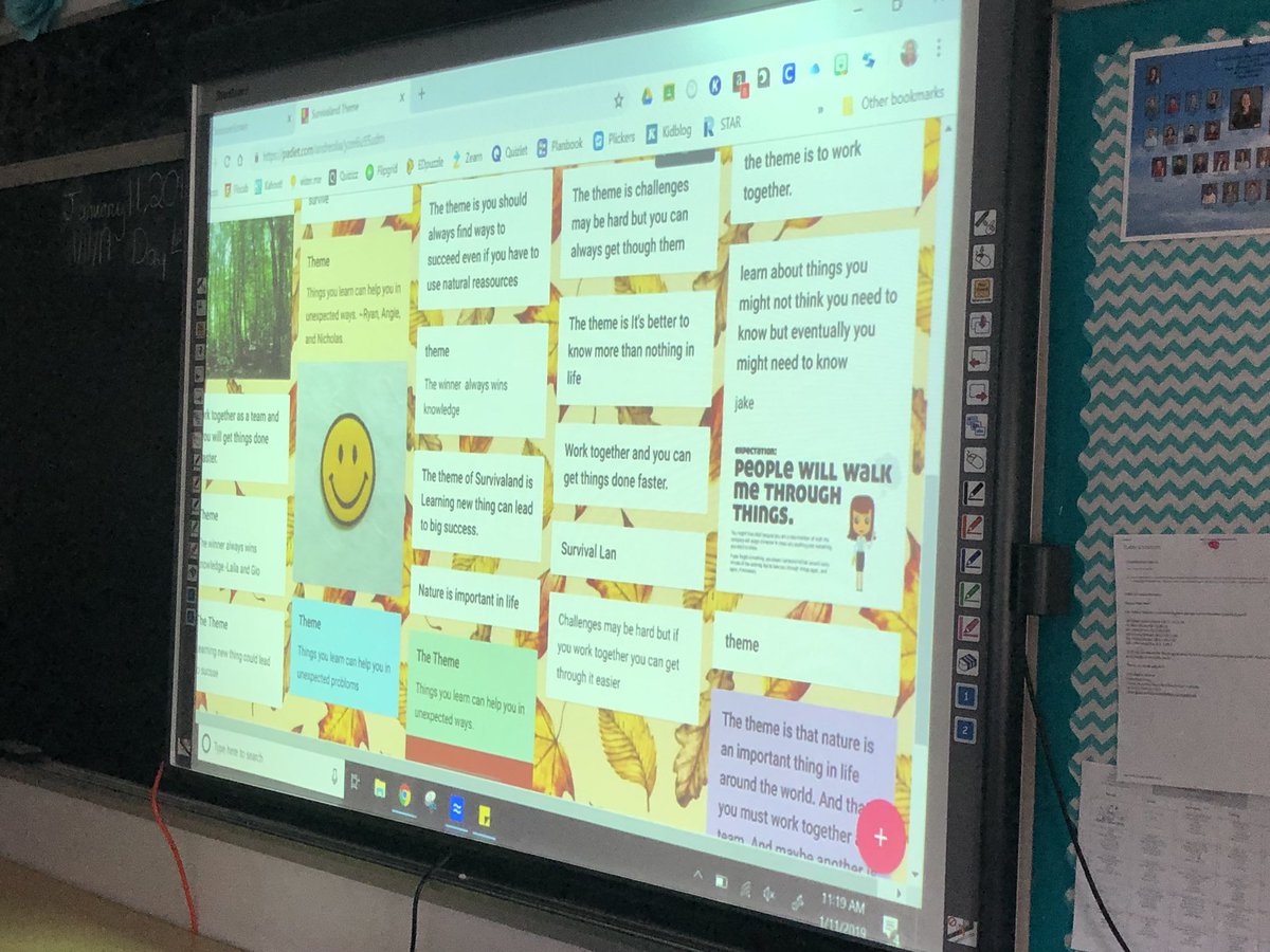 mrs_andreoli's tweet photo. Loving my Sharks’ responses about the theme of our story using @padlet #FunInFifth #AnalyzingText https://t.co/cDr2IyjAGP