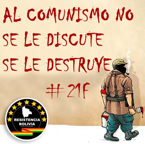 Esto acaba de empezar....
"Morir antes que esclavos vivir"
#Bolivia #21F #cbba #SantaCruzBO #ElAlto
<a href="/YerkoGarafulic/">Yerko Garafulic 🇧🇴🇭🇷</a> @gamboa_freddi <a href="/JJBH62/">YOvs.SOCIALISMOS</a> @AmaSuaBolivia <a href="/vhcardenasc/">Víctor Hugo Cárdenas</a>