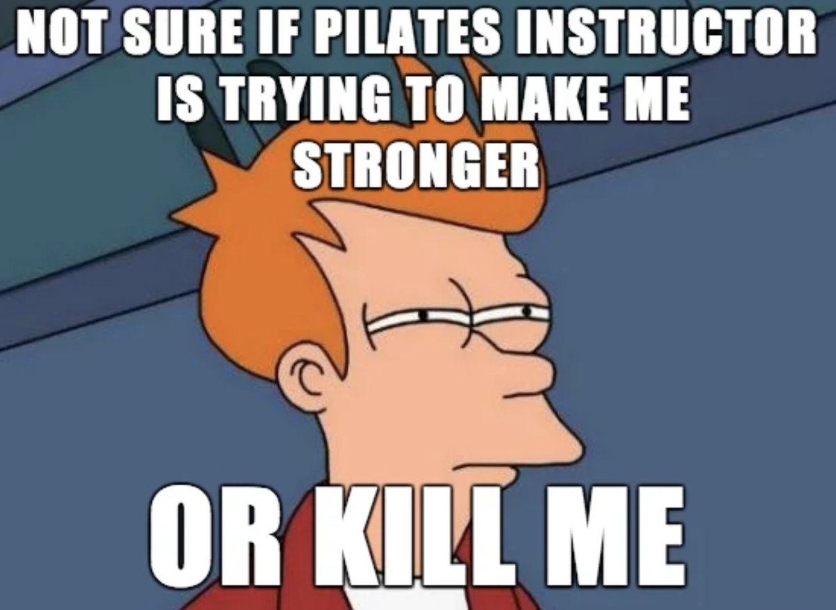 PMAtweeter's tweet photo. Right?😅
Happy fun Friday!

#pilateslife #pilatesmethodalliance https://t.co/qIGQtoQ00v