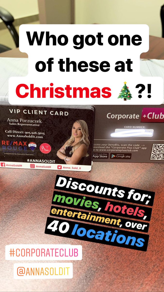 anna_sold_it's tweet photo. All the perks ! #client #gift #perks #corporateclub #discounts #remaxagent #annasoldit https://t.co/r2iQllxbaq