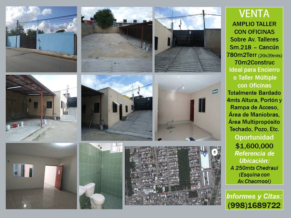 wviviendas (@wviviendas1) on Twitter photo RT #oportunidad #Venta #Taller Con #Oficinas Sobre Av. Talleres #CANCUN Sm. 218 -780mts2 Terreno - 70mts2 Construccion Solo $ 1,600,000 - Cel. 9981689722 - #Felizviernes #Buenviernes #viernes <a href="/CancunLike/">CANCÚN LIKE</a> <a href="/Cancunflash/">Cancun Flash</a> <a href="/AltavozCancun/">Altavoz Cancún</a> <a href="/Promos_Cun/">Promos Cancun</a> <a href="/promoscancun/">#PromocionesCancun</a> <a href="/cancunvyr/">Cancun Venta, Compra</a> <a href="/VivoCancun/">VivoCancun</a> RT #oportunidad #Venta #Taller Con #Oficinas Sobre Av. Talleres #CANCUN Sm. 218 -780mts2 Terreno - 70mts2 Construccion Solo $ 1,600,000 - Cel. 9981689722 - #Felizviernes #Buenviernes #viernes <a href="/CancunLike/">CANCÚN LIKE</a> <a href="/Cancunflash/">Cancun Flash</a> <a href="/AltavozCancun/">Altavoz Cancún</a> <a href="/Promos_Cun/">Promos Cancun</a> <a href="/promoscancun/">#PromocionesCancun</a> <a href="/cancunvyr/">Cancun Venta, Compra</a> <a href="/VivoCancun/">VivoCancun</a>