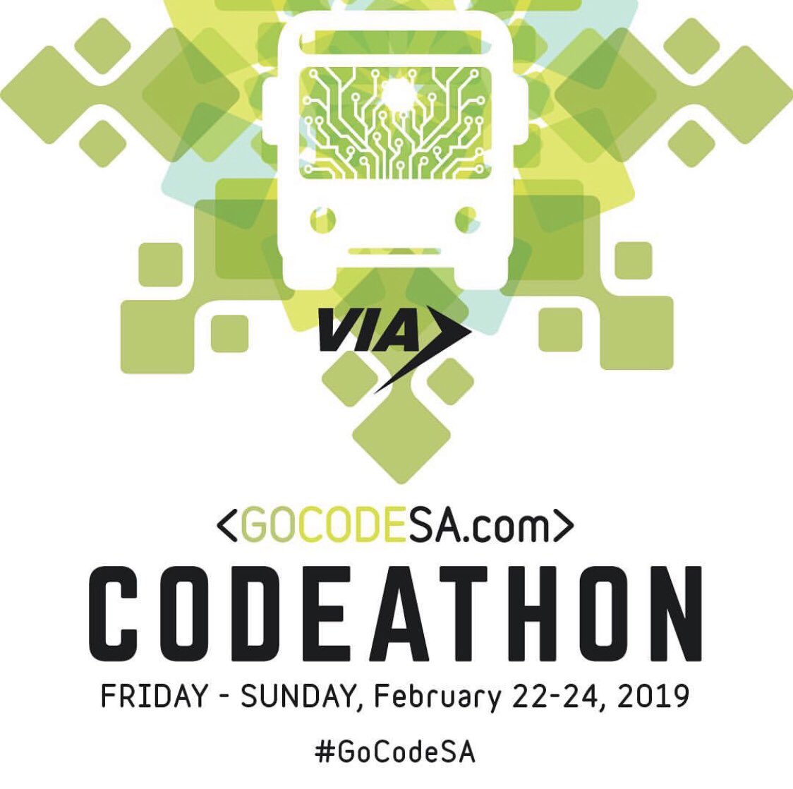 CivTechSA's tweet photo. Our #SmartSA partner, @VIA_Transit, is hosting the 3rd annual #VIACodeathon! Registration is already open and will be on February 22-24! Don't miss out on this great opportunity to bring the best transit ideas to VIA! #gocodesa #satxcoders
https://t.co/QRCauJGfMT https://t.co/yzRNtkva6o