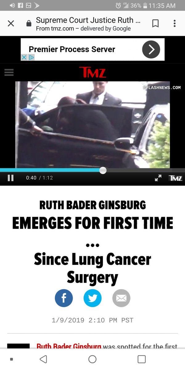 Frail, wheelchair bound Justice Ginsburg spotted, looks terrible