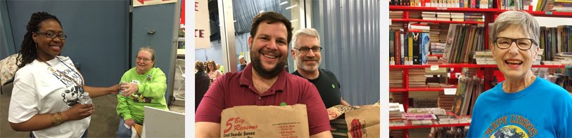 You know the old saying, "teamwork makes the dream work"? Well, our team of volunteers makes our yearly #okcbooksale work! If you're interested in helping out at this year's booksale, don't wait, sign up today: ec.samaritan.com/custom/1532/. #volunteer #okc #giveback