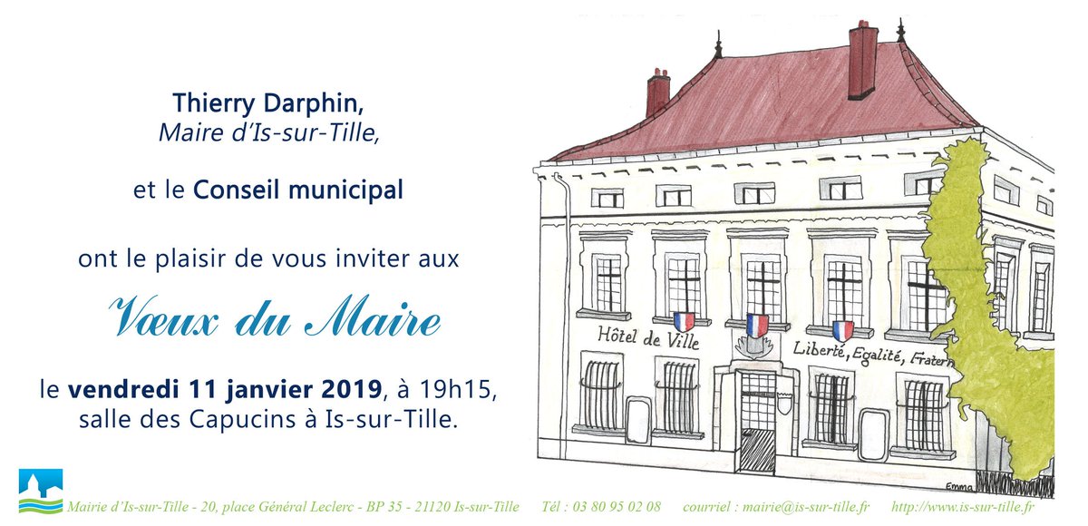 issurtille's tweet photo. La neige 🌨 en invitée surprise pour la cérémonie des #vœux du maire ce soir à 19h15 salle des Capucins ❄️ https://t.co/8tIeASRCM5