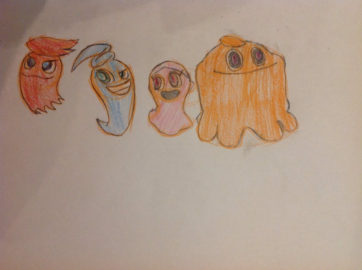 SiitonenLasse1's tweet image. #PacManParty styled Blinky, Inky, Pinky and Clyde.
@SMcMurrick #PacMan