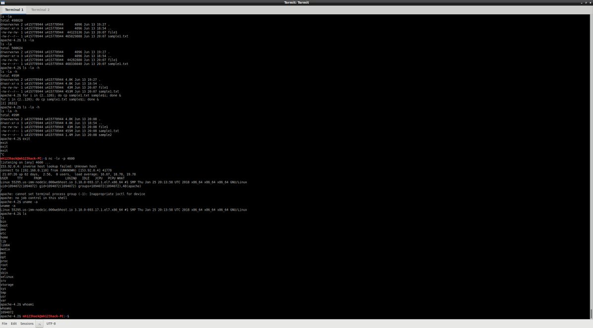 bl4ckh4ck5's tweet image. A while back i worked with 000webhost/hostinger and found in there systems a remote code execution vulnerbility, internal #ssrf and a bypass in the shared hosting single pakket that i could upload more than 10gb to the server.
#000webhost #HostingerCOM #BugBounty #RCE #Hacker