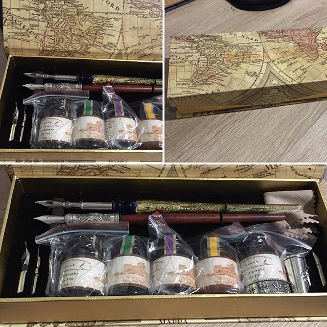 JustGeekingBy's tweet photo. As promised a closer look at some of the its in my stationery box! First up is the calligraphy set.
——
#stationeryaddict #stationery #bujoaddicts #bujonerd #bujoaddict #bujosupplies #bulletjournalsupplies #stationerysupplies #calligraphy #calligraphyset … https://t.co/XIcCQigYVF https://t.co/BqAxt7TUhc