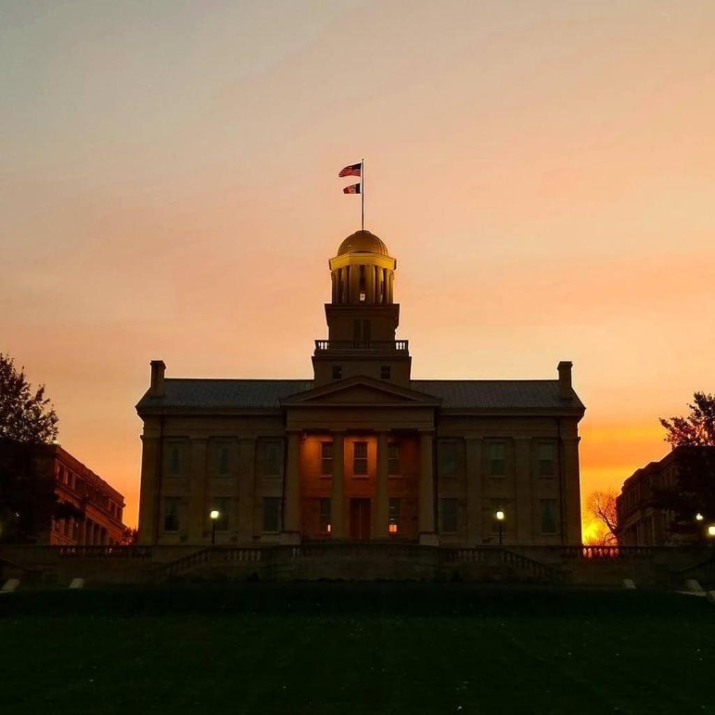 Is this heaven? No, it's #uiowa. #FridayFeeling 🖤💛